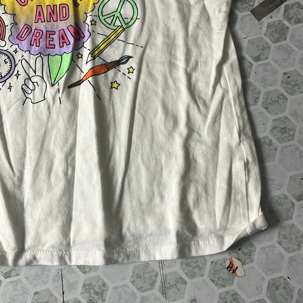 Old Navy Youth Large Short Sleeve Graphic Create and Dream T Shirt
